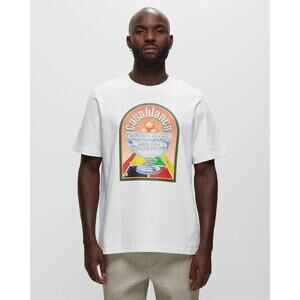 Casablanca Tennis Club Triomphe D'Orange White Shirt Sleeve T-Shirt Size Large